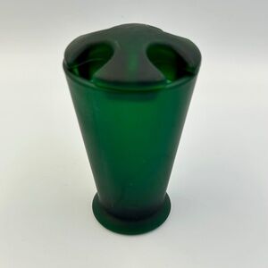 UMBRA Green Satin Glass Toothbrush Holder